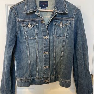 Nautica Jeans Company Denim Jacket Women's Medium Vintage Button